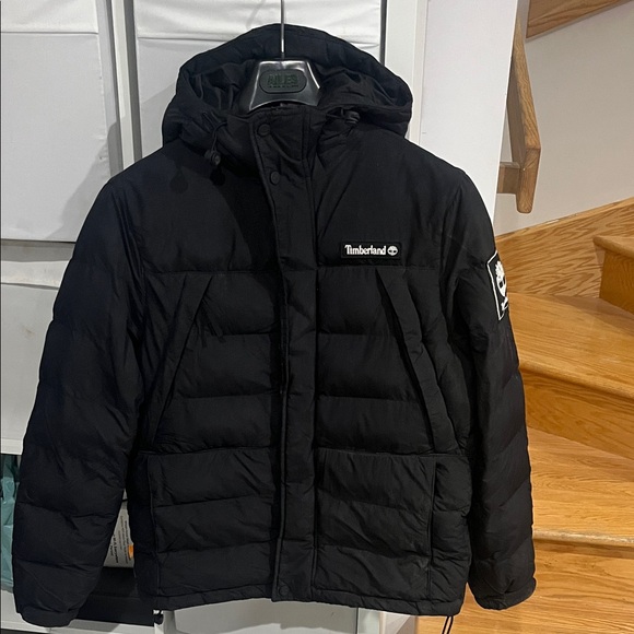 Timberland Midnight Black Hooded Jacket for Men - Picture 2 of 7